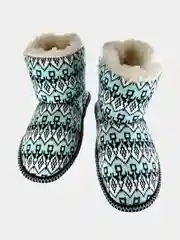 Ледяной чуни-тапочки домашние утепленные Soft Slippers "Вязанка" на подошве ЭВА