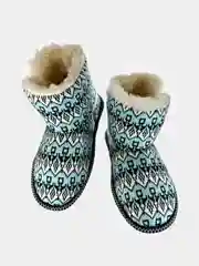 Ледяной чуни-тапочки домашние утепленные Soft Slippers "Вязанка" на подошве ЭВА