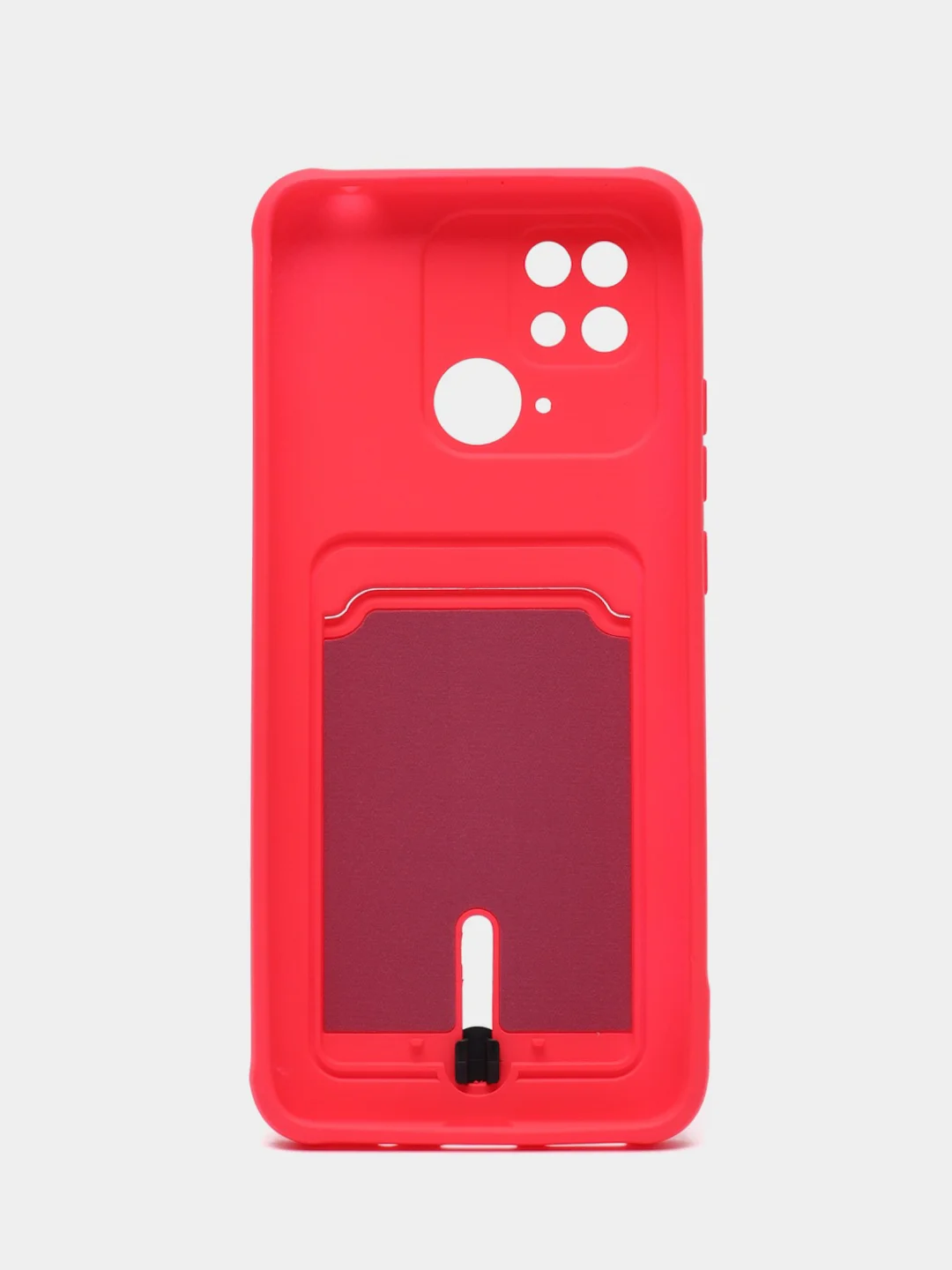 Фуксия чехол для Xiaomi Redmi 10C, Poco C40 / Сяоми Редми 10С, Поко С40, с карманом для карт