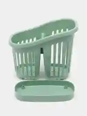 Бирюзовый органайзер-сушилка для столовых приборов IDEA, 2 секции