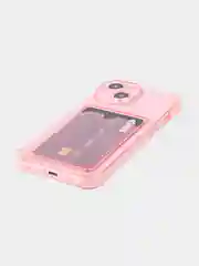 Чехол для iPhone 15 противоударный силиконовый ROSCO с карманом для карт усиленными углами