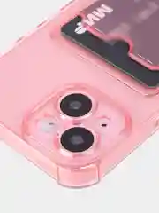 Чехол для iPhone 15 противоударный силиконовый ROSCO с карманом для карт усиленными углами