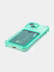 Чехол для iPhone 15 противоударный силиконовый ROSCO с карманом для карт усиленными углами