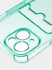 Чехол для iPhone 15 противоударный силиконовый ROSCO с карманом для карт усиленными углами