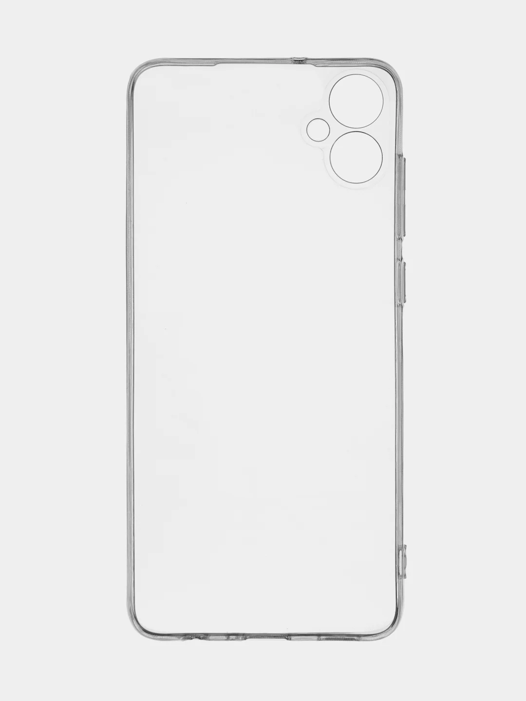 Прозрачный чехол Samsung Galaxy A05, A05s, матовый, прозрачный, ROSCO силиконовый, с защитой камер