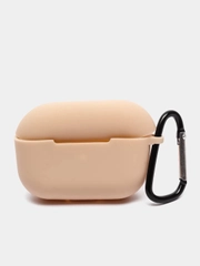 Чехол силиконовый для наушников AirPods Pro с карабином