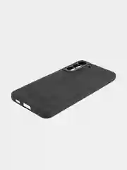 Черный чехол для Samsung Galaxy S22 Plus алькантара BROSCORP, замшевый, пластиковый с силиконом