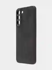 Черный чехол для Samsung Galaxy S22 Plus алькантара BROSCORP, замшевый, пластиковый с силиконом