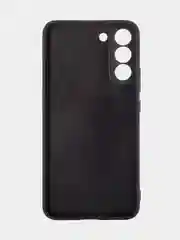 Черный чехол для Samsung Galaxy S22 Plus алькантара BROSCORP, замшевый, пластиковый с силиконом