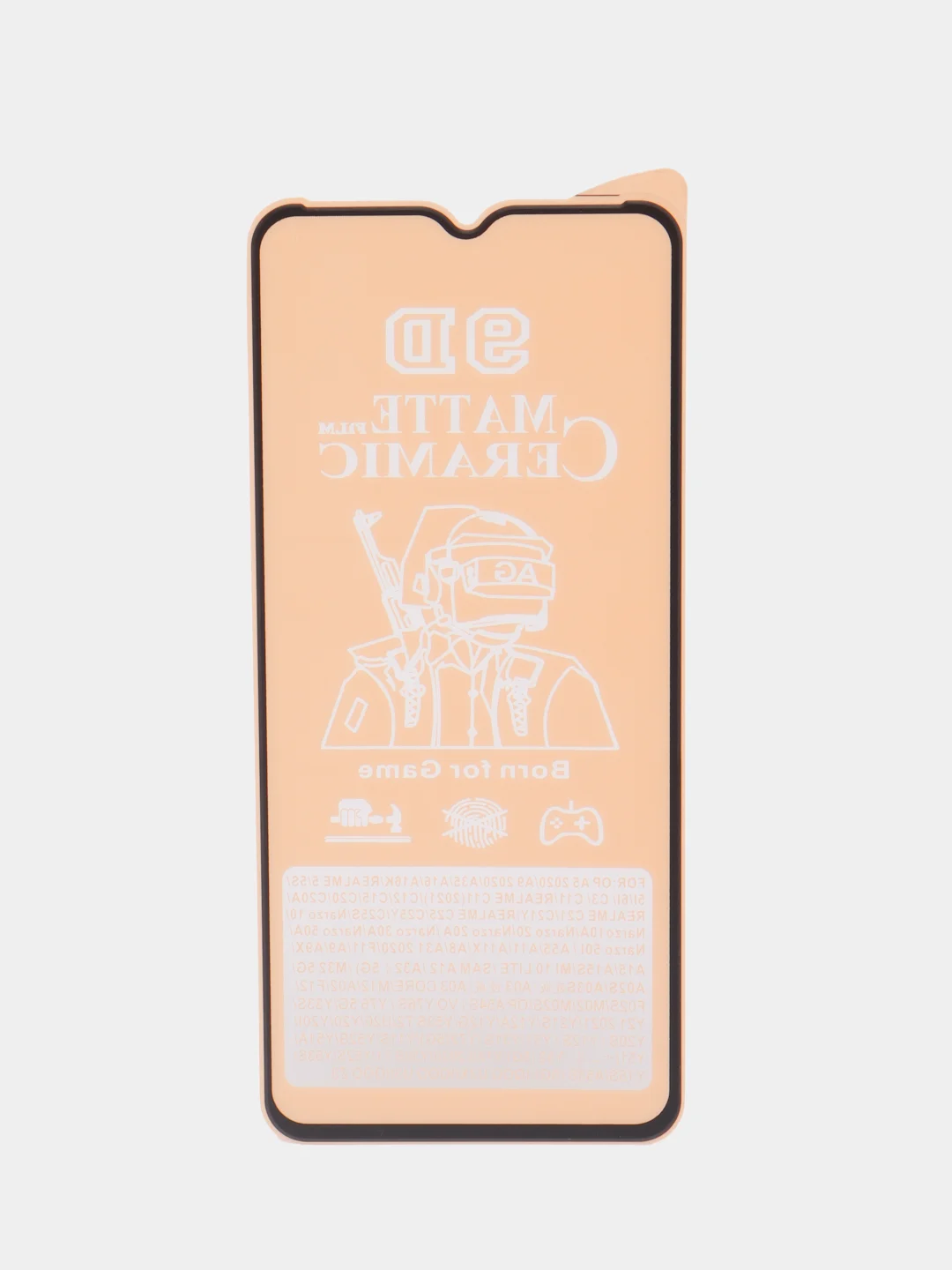 Черный защитная керамическая пленка Realme C33/C30/C30S/C35/C31/C25/C25y/C25s/C21y/C15/C11 2021
