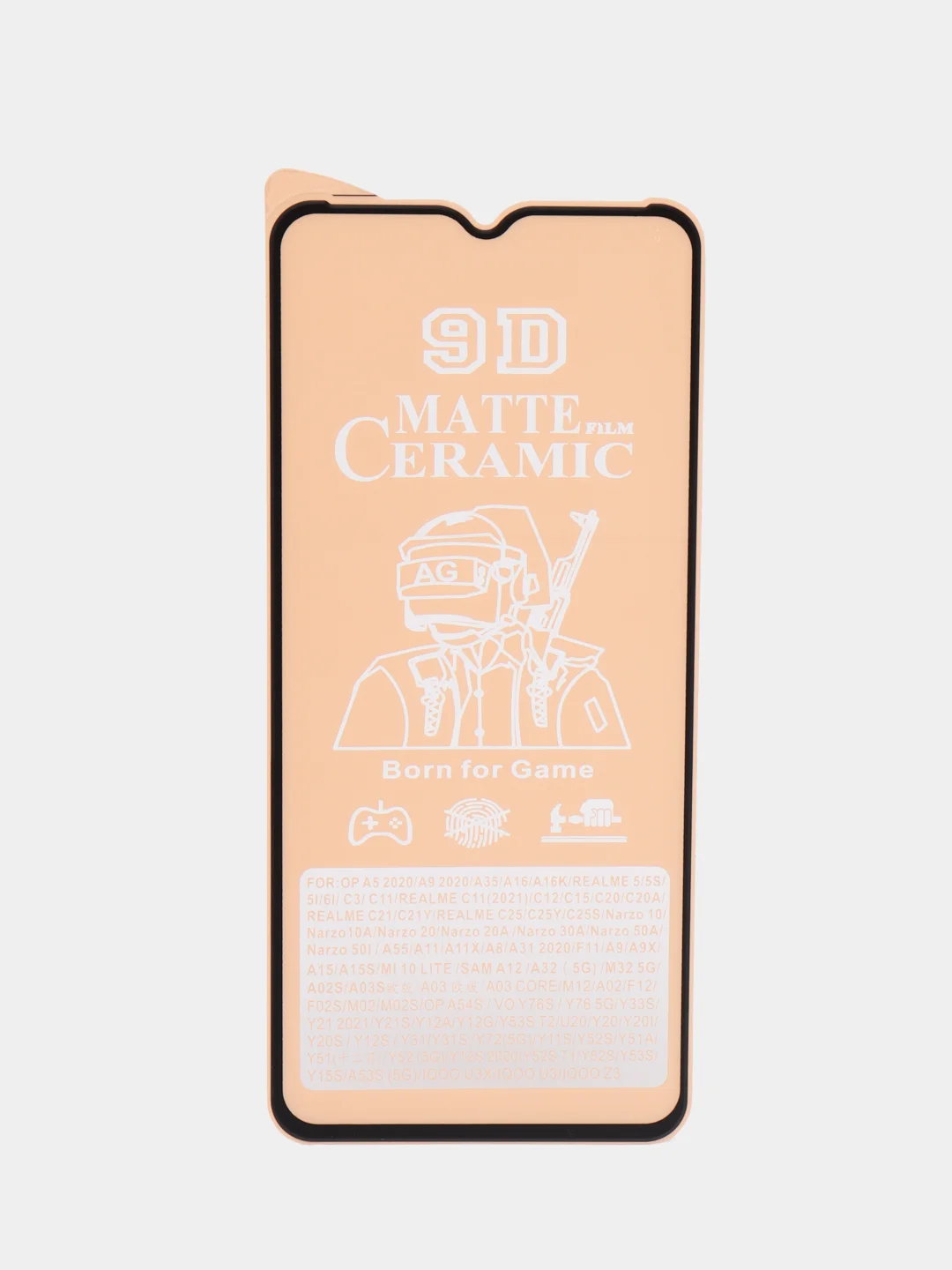 Черный защитная керамическая пленка Realme C33/C30/C30S/C35/C31/C25/C25y/C25s/C21y/C15/C11 2021