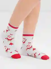 Белый носки новогодние