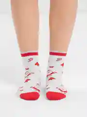 Белый носки новогодние