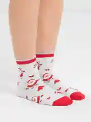 Белый носки новогодние