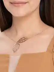 Цепочка на шею с  подвеской "Листочки"