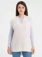 Серый жилет женский вязаный