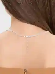 Серебряный цепочка на шею женская, подвеска на шею, украшения, бижутерия на шею