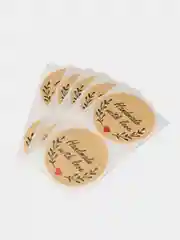Песочный хаки набор круглых наклеек, диаметр 2,5 см