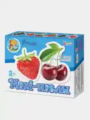 Алый пазлы детские крупные Maxi "Игрушки", "Фрукты", "Ягоды". Макси пазлы