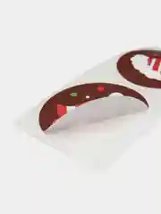 Бордовый набор наклеек "Новый год"