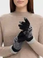 Черный перчатки сенсорные