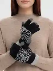 Черный перчатки сенсорные