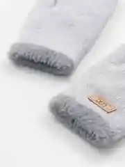 Серый варежки женские зимние теплые, вязаные, с подкладом, HENU FASHION UGC