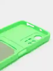 Лайм чехол для Xiaomi Redmi Note 12S (Сяоми Редми Ноут 12С), с карманом для карт