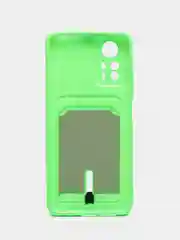 Лайм чехол для Xiaomi Redmi Note 12S (Сяоми Редми Ноут 12С), с карманом для карт