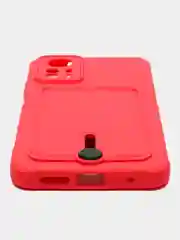 Синий чехол для Xiaomi Redmi Note 12S (Сяоми Редми Ноут 12С), с карманом для карт