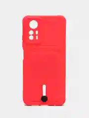 Фуксия чехол для Xiaomi Redmi Note 12S (Сяоми Редми Ноут 12С), с карманом для карт
