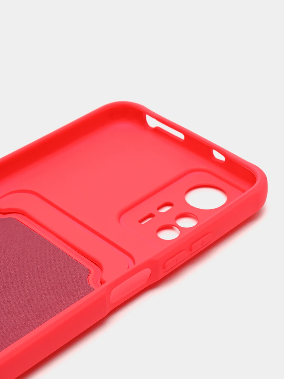 Синий чехол для Xiaomi Redmi Note 12S (Сяоми Редми Ноут 12С), с карманом для карт