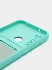 Бирюзовый чехол для Xiaomi Redmi Note 8T (Сяоми Редми Нот 8Т), с карманом для карт