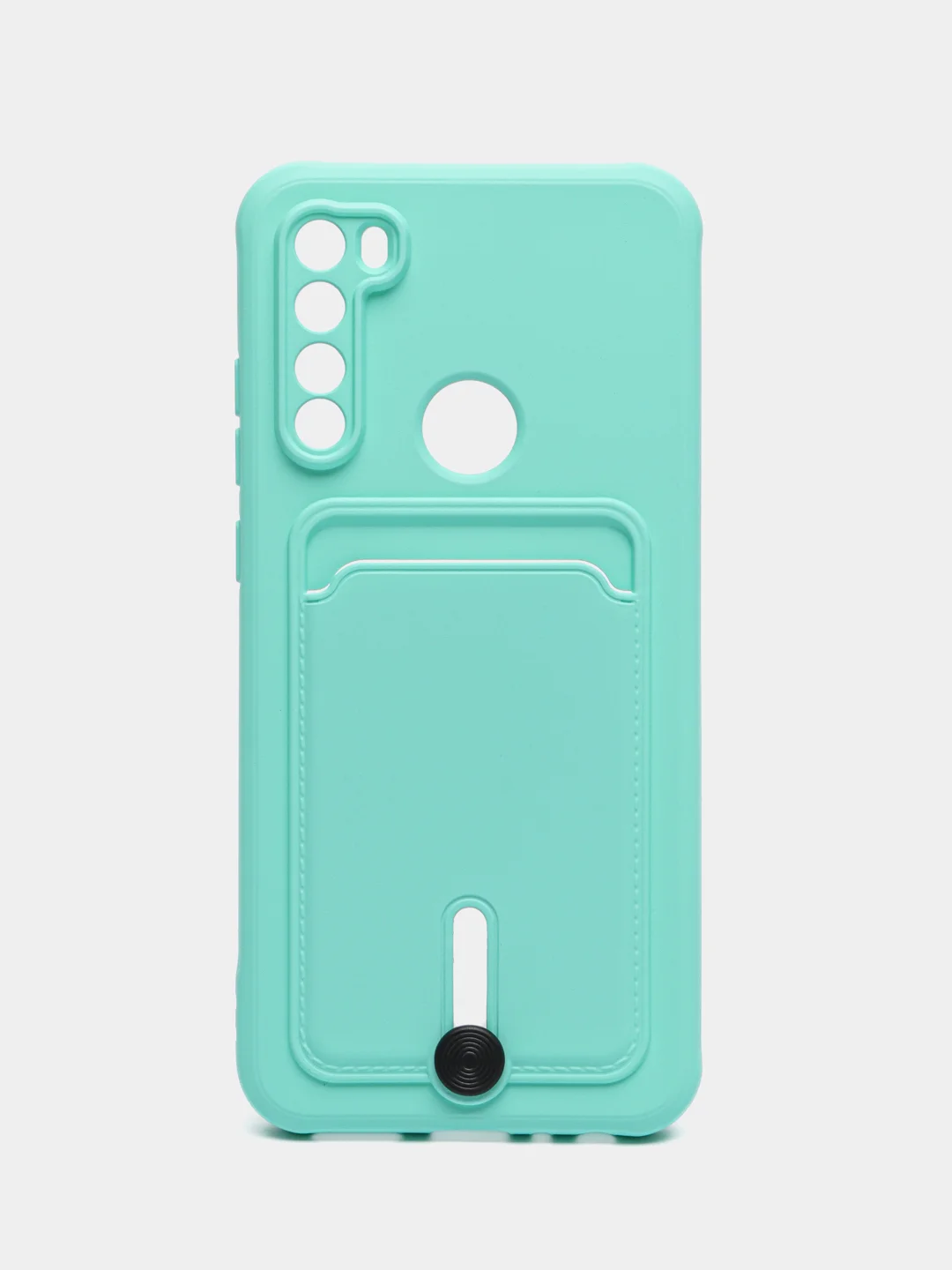 Бирюзовый чехол для Xiaomi Redmi Note 8T (Сяоми Редми Нот 8Т), с карманом для карт