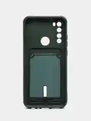 Зеленый чехол для Xiaomi Redmi Note 8T (Сяоми Редми Нот 8Т), с карманом для карт