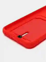 Красный чехол для Xiaomi Redmi Note 8T (Сяоми Редми Нот 8Т), с карманом для карт