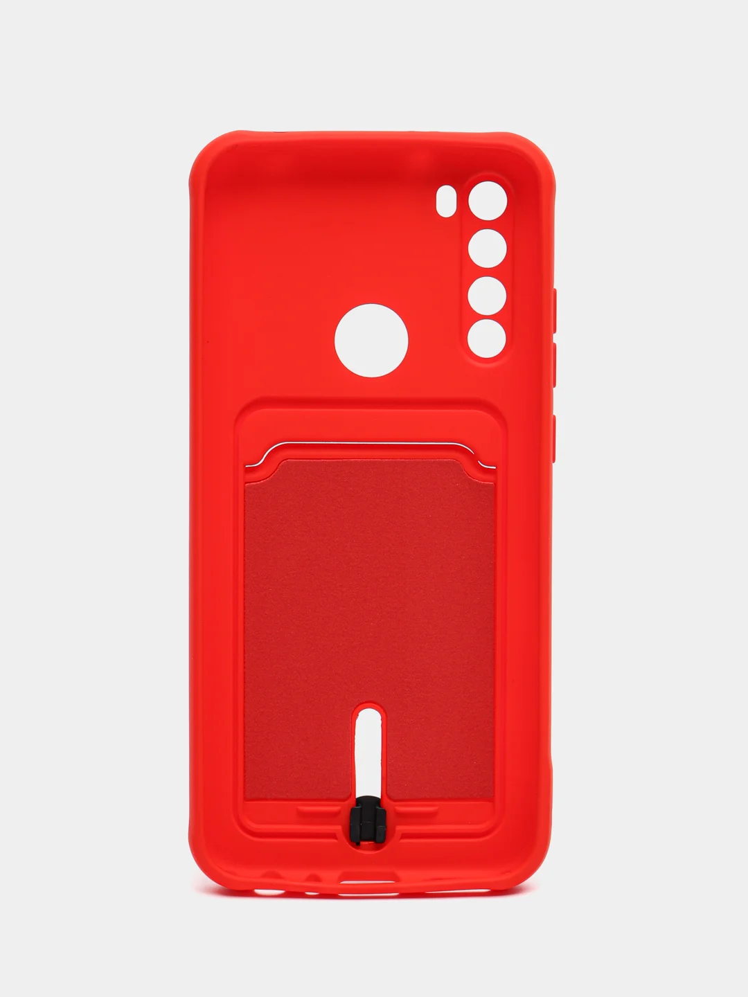 Красный чехол для Xiaomi Redmi Note 8T (Сяоми Редми Нот 8Т), с карманом для карт