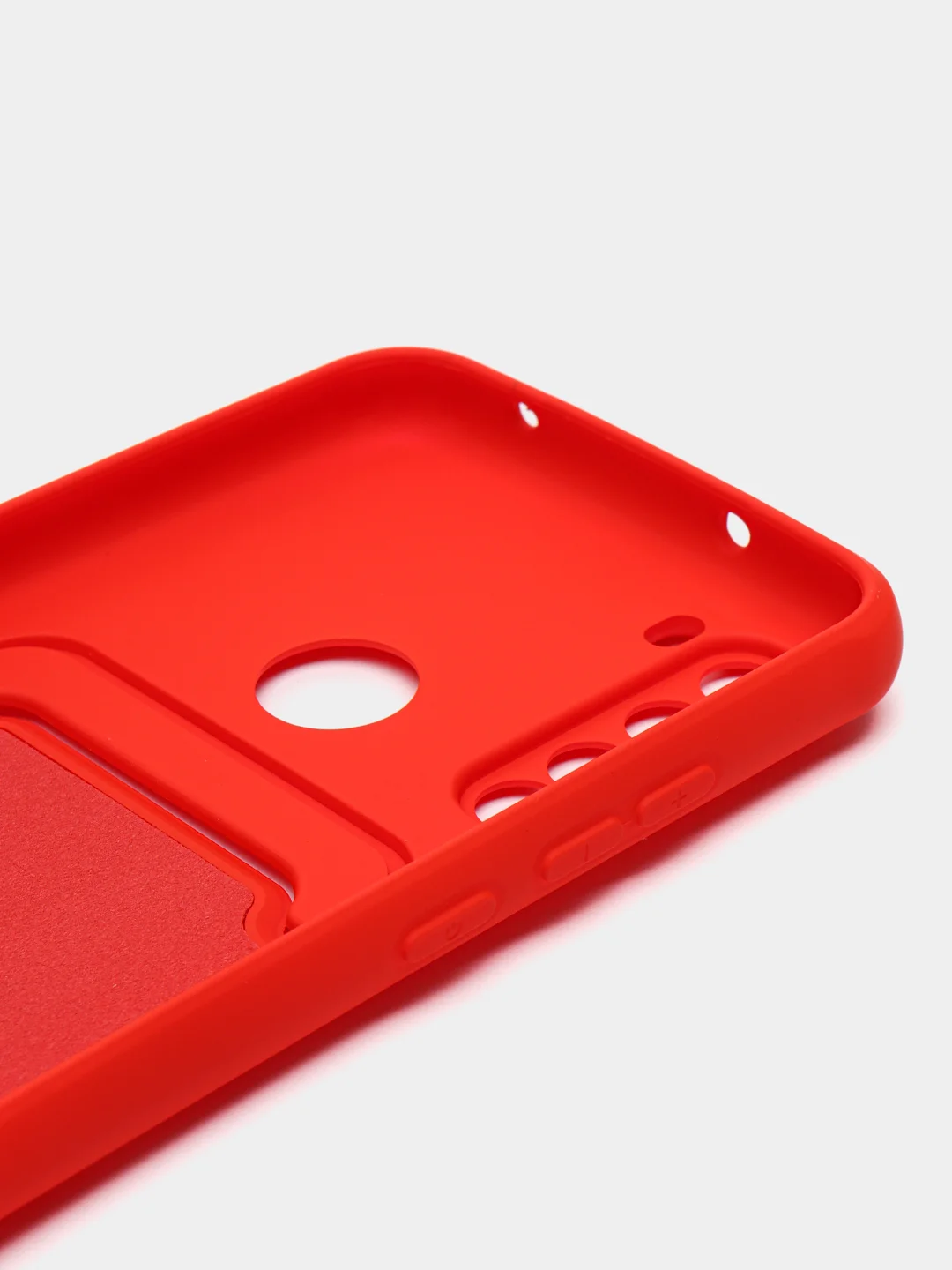 Красный чехол для Xiaomi Redmi Note 8T (Сяоми Редми Нот 8Т), с карманом для карт