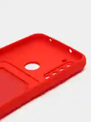 Красный чехол для Xiaomi Redmi Note 8T (Сяоми Редми Нот 8Т), с карманом для карт