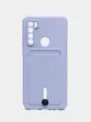 Лавандовый чехол для Xiaomi Redmi Note 8T (Сяоми Редми Нот 8Т), с карманом для карт