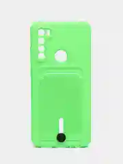 Лайм чехол для Xiaomi Redmi Note 8T (Сяоми Редми Нот 8Т), с карманом для карт