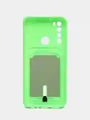 Лайм чехол для Xiaomi Redmi Note 8T (Сяоми Редми Нот 8Т), с карманом для карт