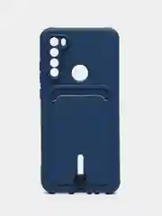 Синий чехол для Xiaomi Redmi Note 8T (Сяоми Редми Нот 8Т), с карманом для карт