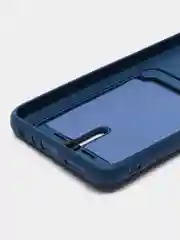 Синий чехол для Xiaomi Redmi Note 8T (Сяоми Редми Нот 8Т), с карманом для карт