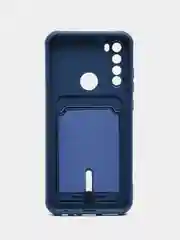 Синий чехол для Xiaomi Redmi Note 8T (Сяоми Редми Нот 8Т), с карманом для карт
