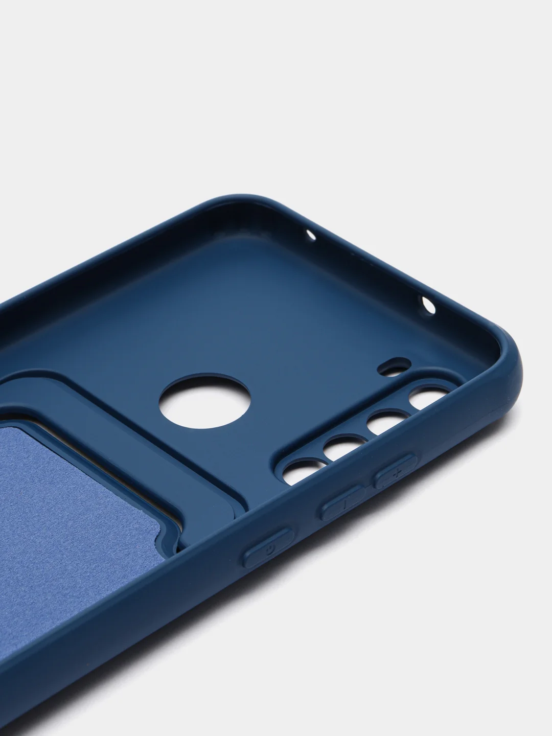 Синий чехол для Xiaomi Redmi Note 8T (Сяоми Редми Нот 8Т), с карманом для карт