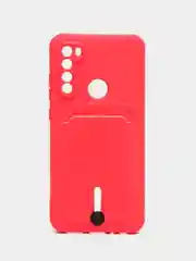 Фуксия чехол для Xiaomi Redmi Note 8T (Сяоми Редми Нот 8Т), с карманом для карт