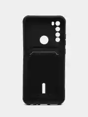 Фуксия чехол для Xiaomi Redmi Note 8T (Сяоми Редми Нот 8Т), с карманом для карт