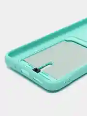 Бирюзовый чехол для Xiaomi Redmi 9A, Сяоми Редми 9А, с карманом для карт