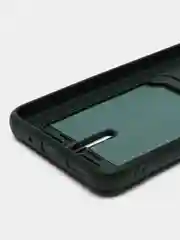 Зеленый чехол для Xiaomi Redmi 9A, Сяоми Редми 9А, с карманом для карт